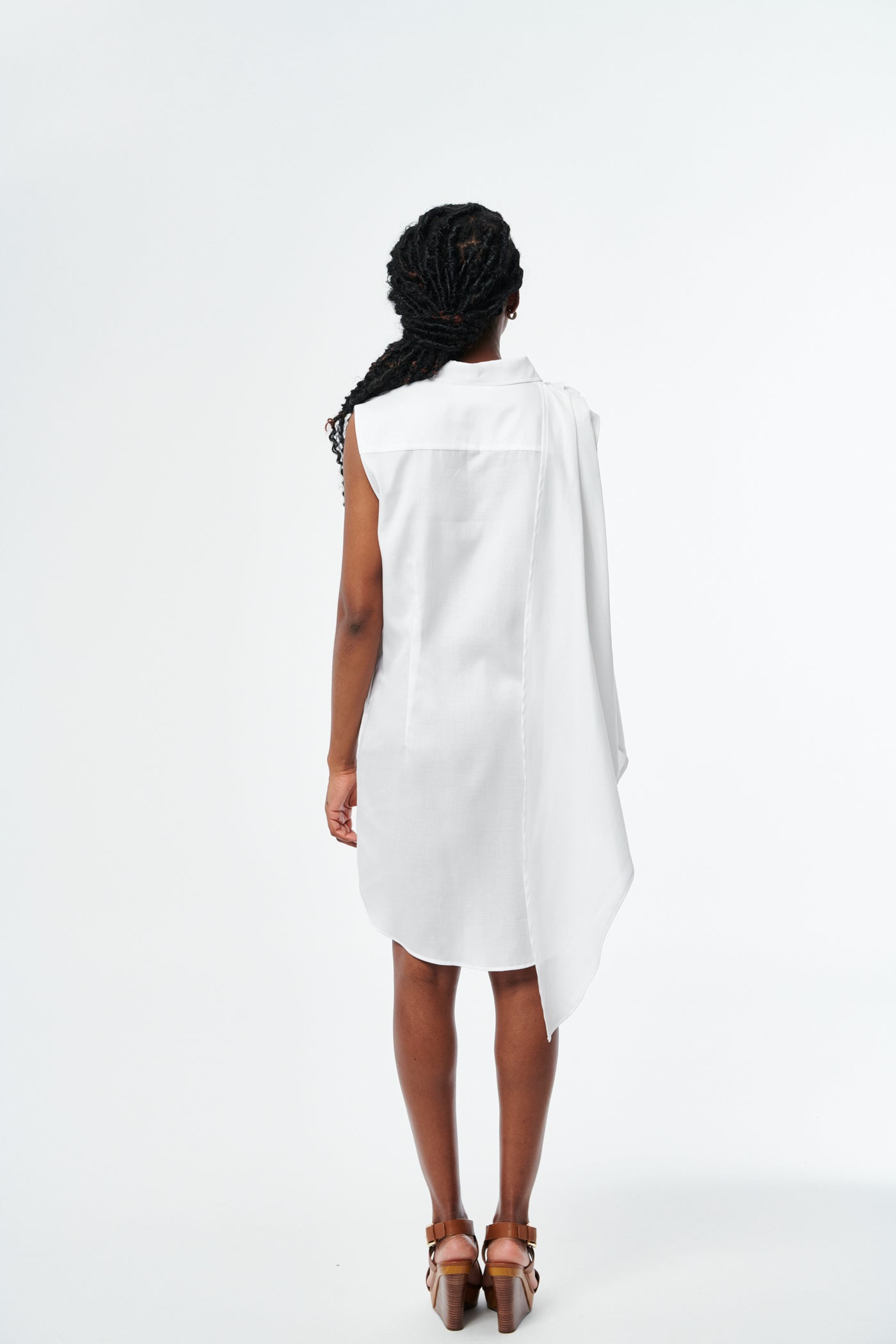 VESTIDO Shirtdress with Removable Sleeves